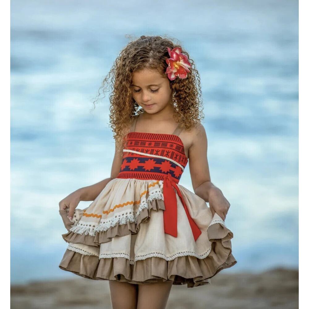 Polynesian Princess by M. Joy Costume Cosplay Disney Princess Dress Size 12 - Picture 14 of 16